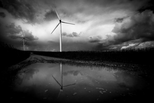 Jan Parma: Větrné elektrárny v Krušných horách IV (3. cena v kategorii Ochrana a tvorba životního prostředí) 