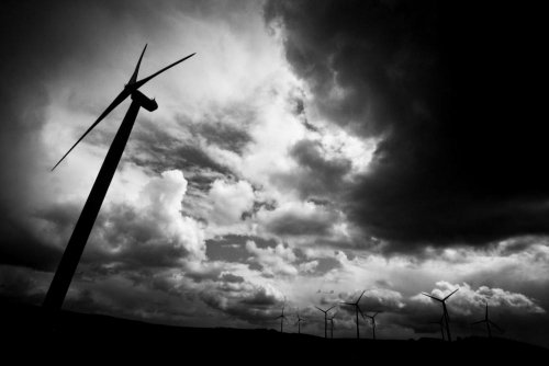 Jan Parma: Větrné elektrárny v Krušných horách VI (3. cena v kategorii Ochrana a tvorba životního prostředí)